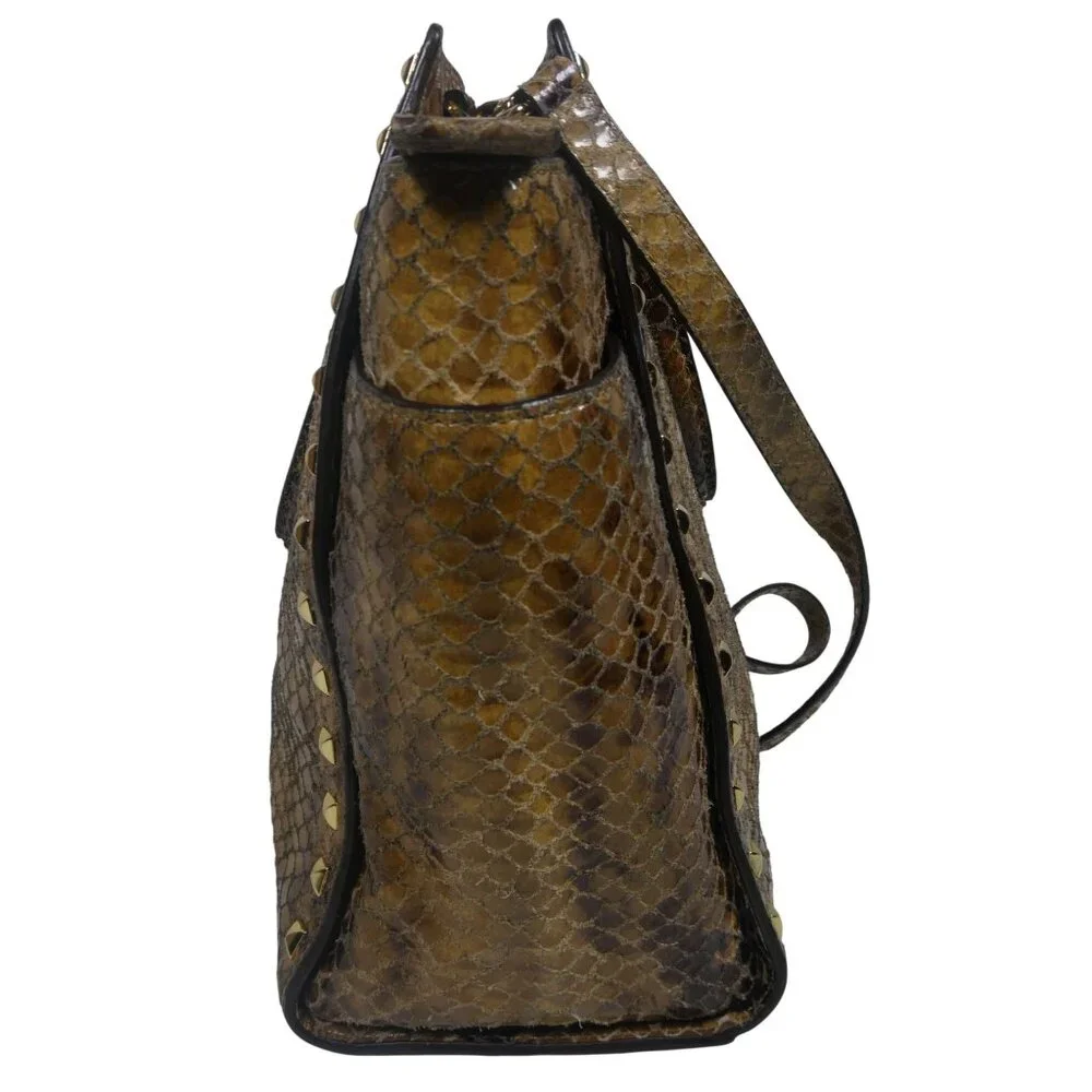 Michael Kors‎ Women's Snakeskin Handbag Tan